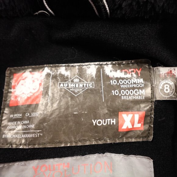 686 Youth XL Insulated Waterproof Snowboard/Ski Jacket – Black/Red/Gray - Picture 3 of 13